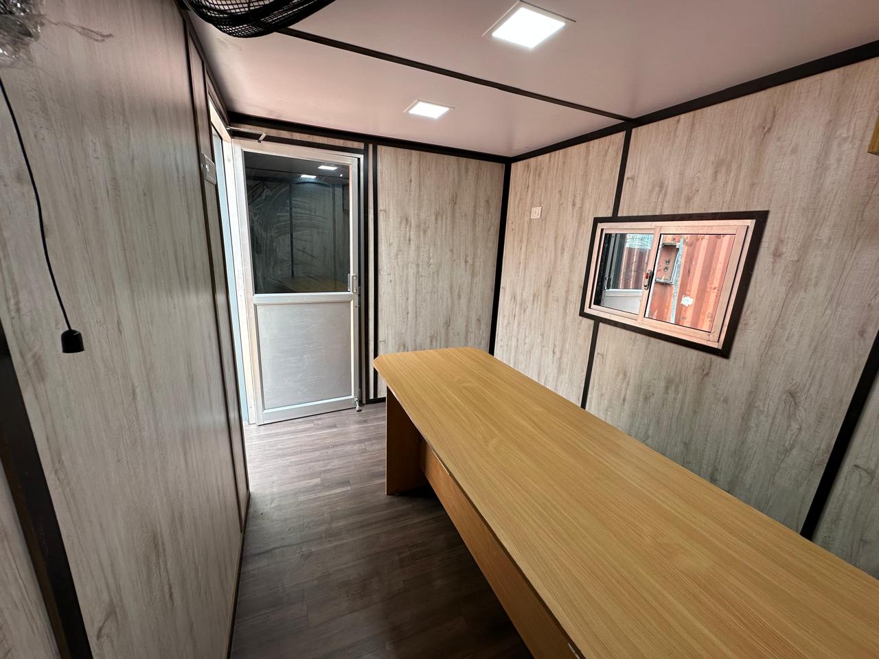 Container home in mountain setting